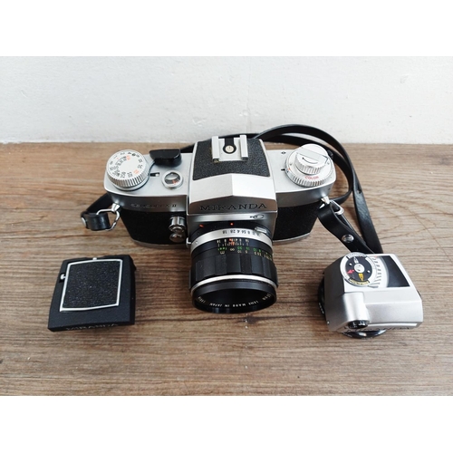 485 - A Miranda Camera Co. Sensorex II 35mm SLR camera fitted with Auto Miranda 1:1.8 50mm lens and eye-le... 