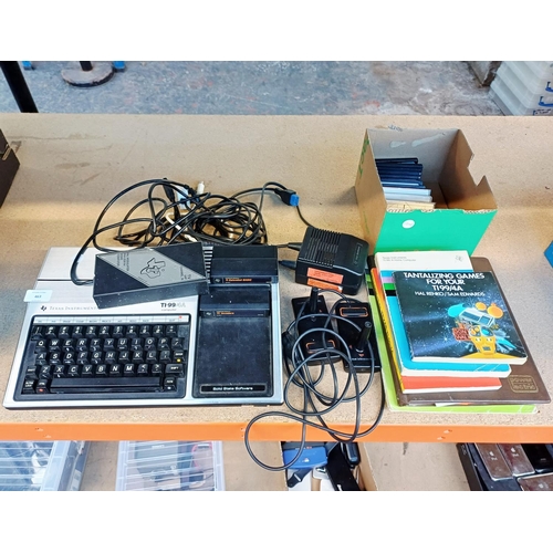 An early 1980s Texas Instruments TI-99/4A 16bit home computer with TI ...