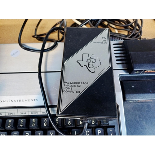 An early 1980s Texas Instruments TI-99/4A 16bit home computer with TI ...