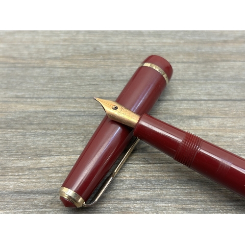 Thirteen writing instruments to include Parker Victory fountain pen ...