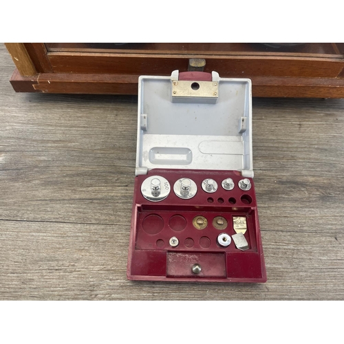 A cased set of mid 20th century Griffin & George Ltd Quickway Chaindial ...