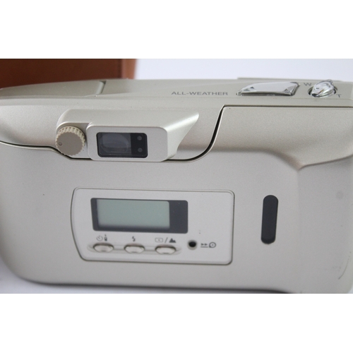 50 - A cased Olympus µ[mju:] III 120 all-weather compact 35mm camera