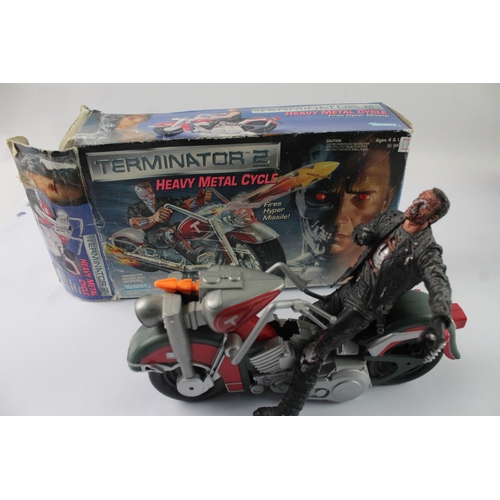 A boxed Kenner Terminator 2 Heavy Metal Cycle model vehicle with action ...