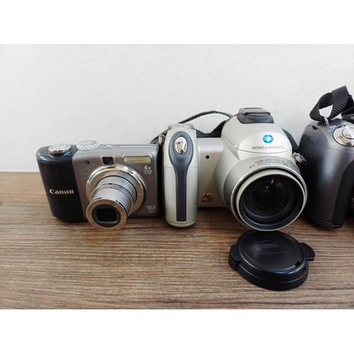 114 - Ten digital cameras to include Canon PowerShot SX10 IS 10mp, Canon PowerShot A620 7.1mp, Canon Power... 