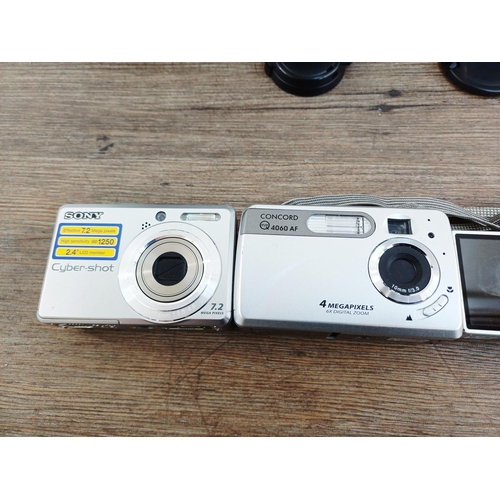 114 - Ten digital cameras to include Canon PowerShot SX10 IS 10mp, Canon PowerShot A620 7.1mp, Canon Power... 