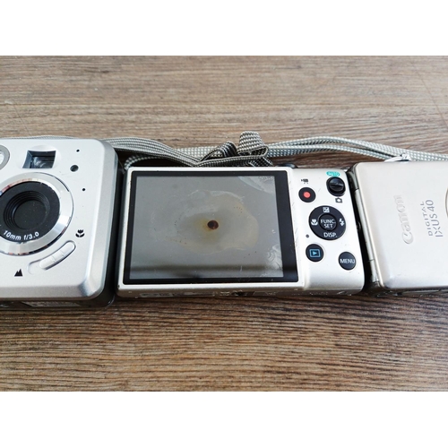 114 - Ten digital cameras to include Canon PowerShot SX10 IS 10mp, Canon PowerShot A620 7.1mp, Canon Power... 