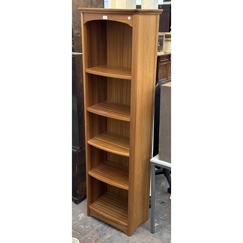 9 - A Nathan Model 6902 teak bookcase - approx. 183cm high x 55cm wide x 34cm deep