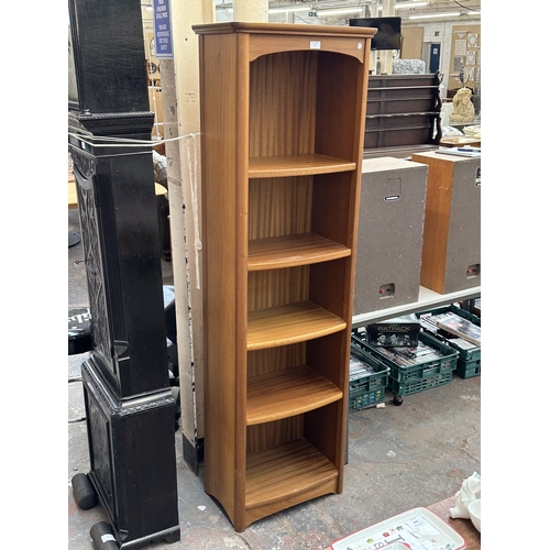 9 - A Nathan Model 6902 teak bookcase - approx. 183cm high x 55cm wide x 34cm deep