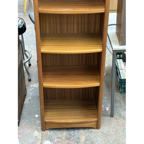 9 - A Nathan Model 6902 teak bookcase - approx. 183cm high x 55cm wide x 34cm deep