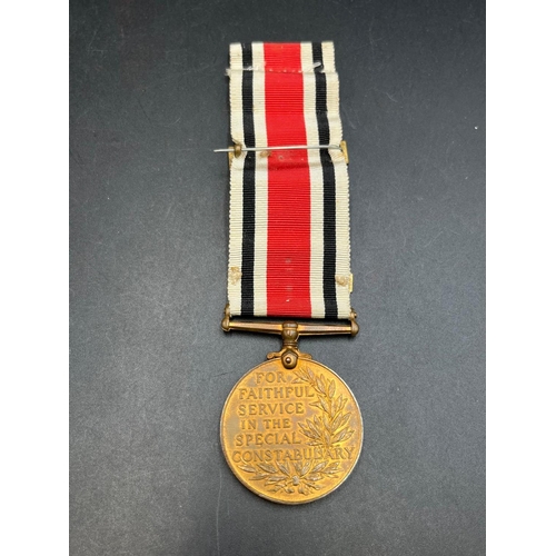 2267 - A George V Special Constabulary medal with The Great War 1914-18 clasp presented to John E. White