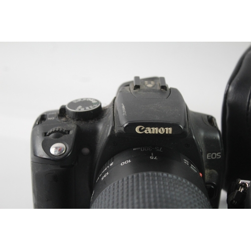 104 - Two digital cameras, one Panasonic Lumix DMC-G2 12.1mp mirrorless fitted with G Vario 1:3.5-5.6 14-4... 