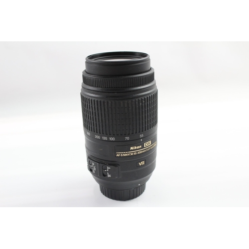 73 - A Nikon Nikkor DX AF-S 1:4.5-5.6 G ED 55-300mm autofocus camera lens for Nikon