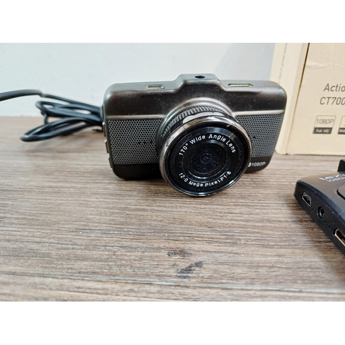 192 - Nine digital cameras to include Samsung Gear 360 SM-C200  360°, boxed Crosstour CT7000 1080P Full HD... 