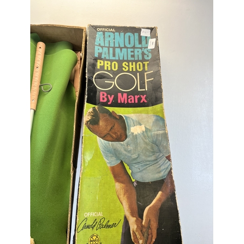 A boxed mid 20th century official Arnold Palmer's Pro Shot Golf by Marx