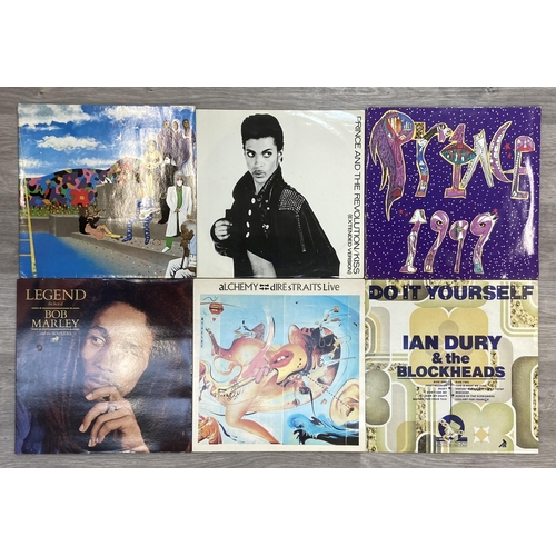 1 - Two boxes containing approx. one hundred and forty vinyl records to include The Beatles, The Rolling... 