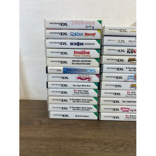 A large collection of Nintendo DS games