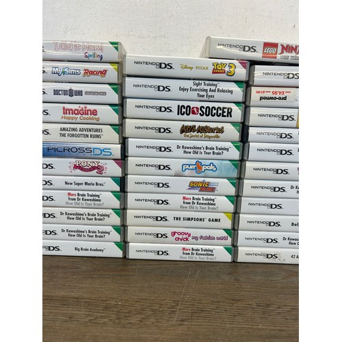 A large collection of Nintendo DS games
