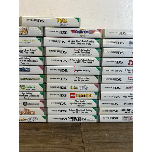 A large collection of Nintendo DS games