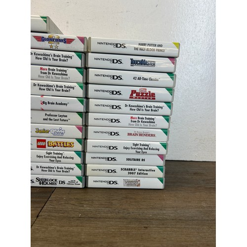 A large collection of Nintendo DS games
