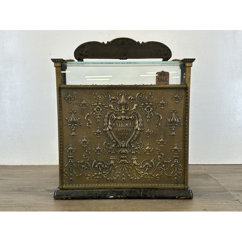 An early 20th century National Cash Register Co. Model 45 brass cash ...