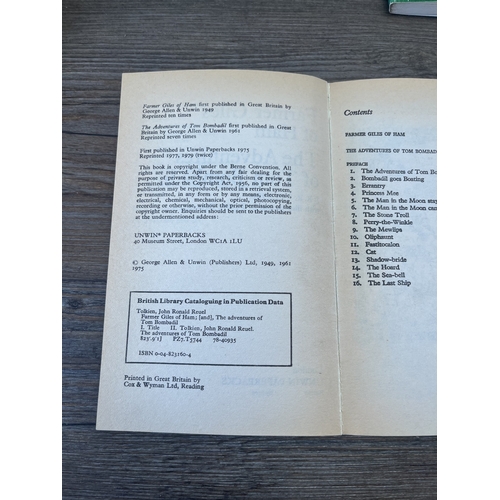 Eight J.R.R. Tolkien hardback and paperback books to include The Lord ...