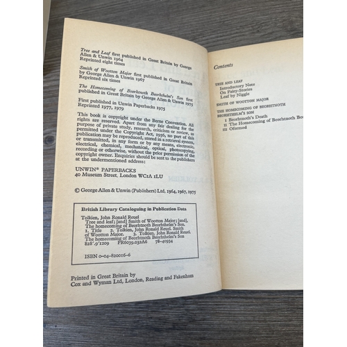 Eight J.R.R. Tolkien hardback and paperback books to include The Lord ...