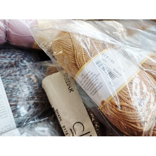 347 - A large quantity of knitting yarn to include Sirdar 60% cotton, Cygnet 75% acrylic, James C. Brett 1... 
