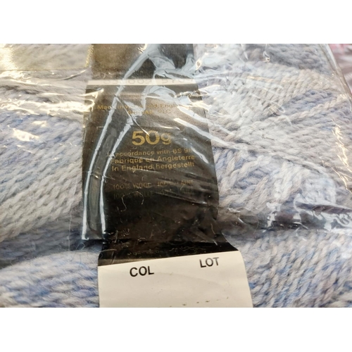 349 - A large quantity of knitting yarn to include Robin Aran 100% acrylic, Sirdar 49% cotton, Sirdar Pano... 