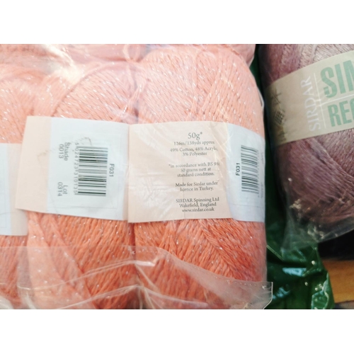 350 - A large quantity of knitting yarn to include Alpaca 20% Alpaca, Sirdar Ella 49% cotton, Marriner 100... 