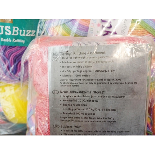 354 - A large collection of knitting yarn to include Red Heart 100% acrylic, Stylecraft Life Aran 25% wool... 