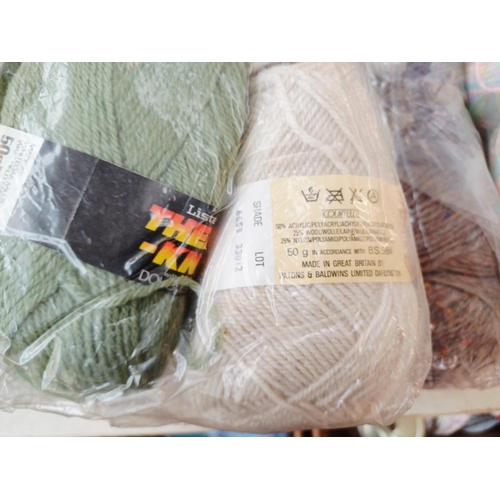 357 - A large collection of knitting yarn to include Stylecraft 25% wool, Patons 100% acrylic, Copley 100%... 