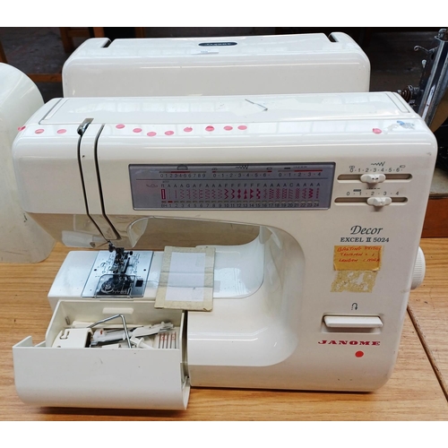 360 - A cased Janome Decor Excel II 5024 electric sewing machine