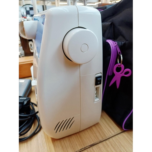 363 - A cased Brother LS-2125 electric sewing machine with foot pedal