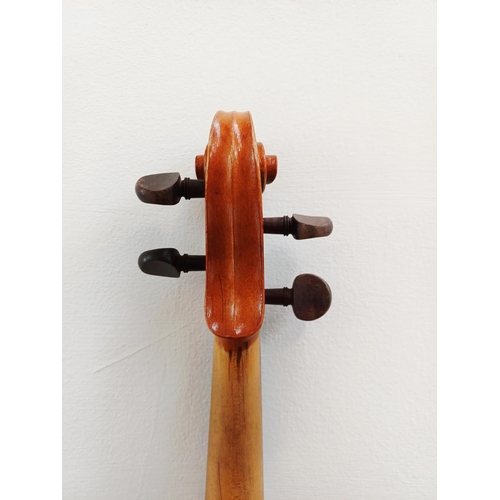 367 - A cased violin with bow