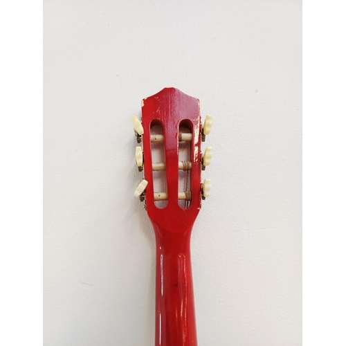 368 - Two child's ½ size musical instruments, one cased Mayflower violin with bow and one nylon strung cla... 