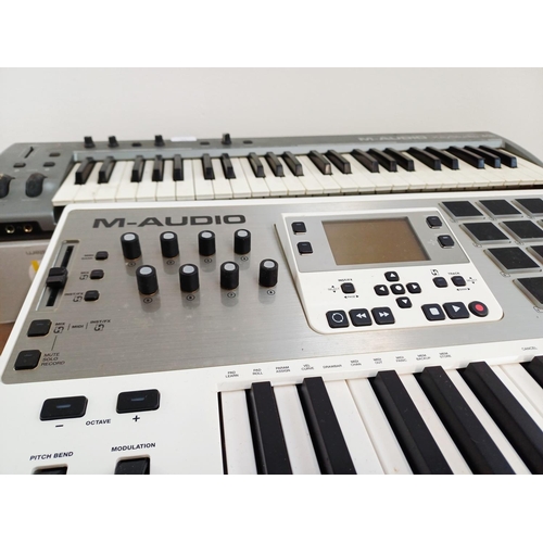 371 - Three boxed items of music technology, one M-Audio Axiom Air 25 premium keyboard controller, one M-A... 