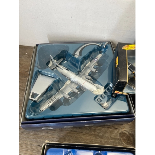 332 - Nine boxed diecast model aeroplanes to include Corgi The Aviation Archive 1:72 scale The Korean War ... 