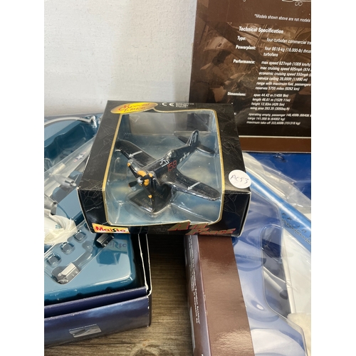 332 - Nine boxed diecast model aeroplanes to include Corgi The Aviation Archive 1:72 scale The Korean War ... 