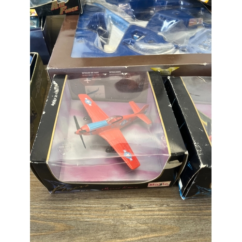 332 - Nine boxed diecast model aeroplanes to include Corgi The Aviation Archive 1:72 scale The Korean War ... 