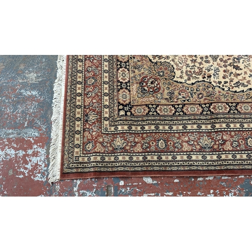132 - A Belgian Classic pure new wool pile rug - approx. 300cm x 200cm