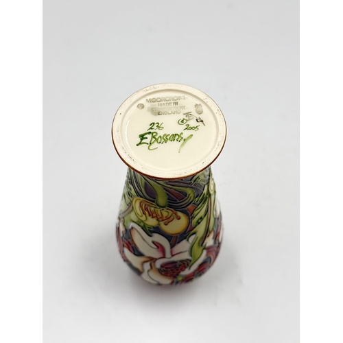 173 - A Moorcroft Edwardiana pattern vase, designed by Emma Bossons and dated 2005 - approx. 21cm high