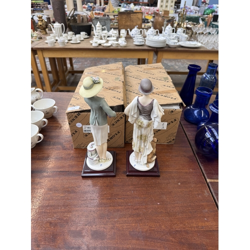 218 - Two boxed Florence Giuseppe Armani resin figurines, one Priscilla and one Mabel