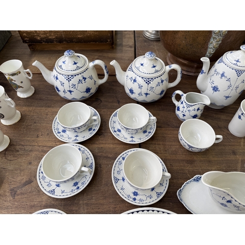 239 - Approx. thirty seven pieces of Mason's and Furnivals Denmark ceramics together with a Royal Copenhag... 