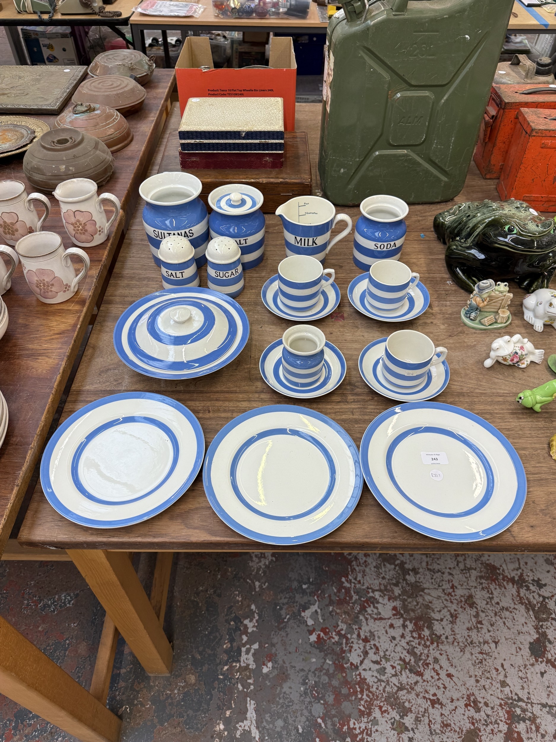 A collection of mid-20th century T.G. Green & Co. Ltd. hand-banded ...