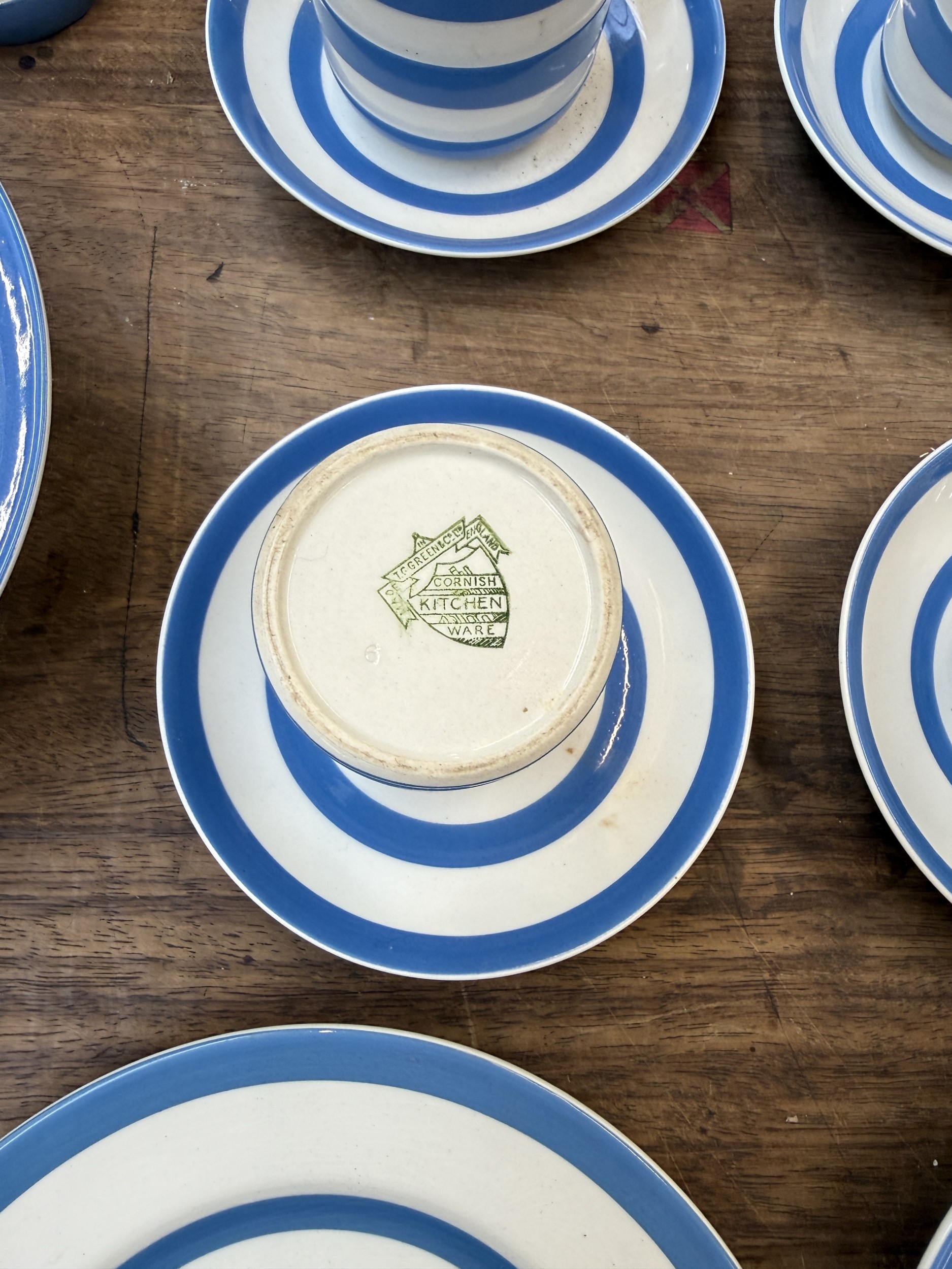 A collection of mid-20th century T.G. Green & Co. Ltd. hand-banded ...
