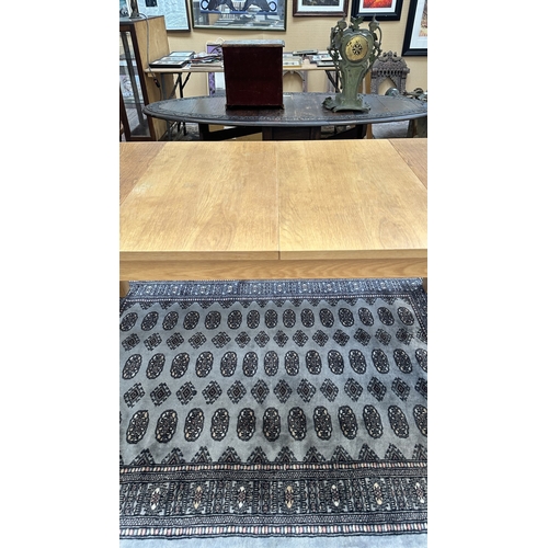 100 - A 1990s Habitat oak extending dining table designed by Terence Conran, made in Denmark - approx. 74c... 