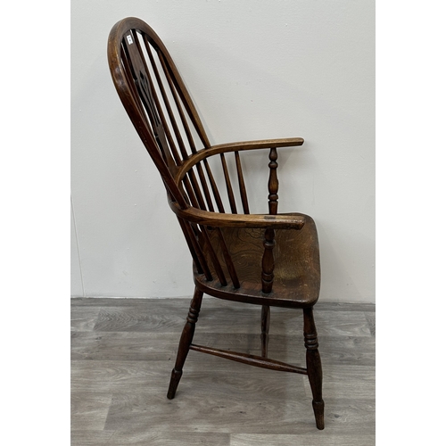 106 - A 19th century elm, ash and beech Windsor armchair - approx. 108cm high