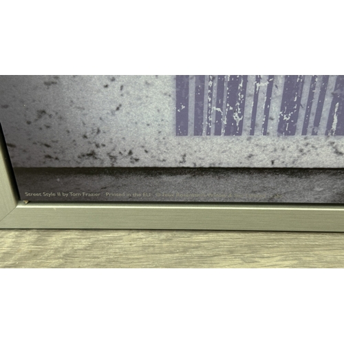 109 - A framed IKEA Vilshult Street Style II print by Tom Frazier - approx. 100cm high x 140cm wide