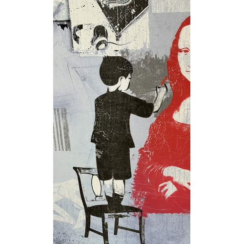 109 - A framed IKEA Vilshult Street Style II print by Tom Frazier - approx. 100cm high x 140cm wide