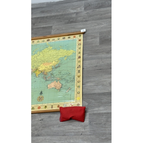 130 - A 1964 George Philip & Son Ltd. Stanford's General Map of The World on Mercator's Projection - appro... 